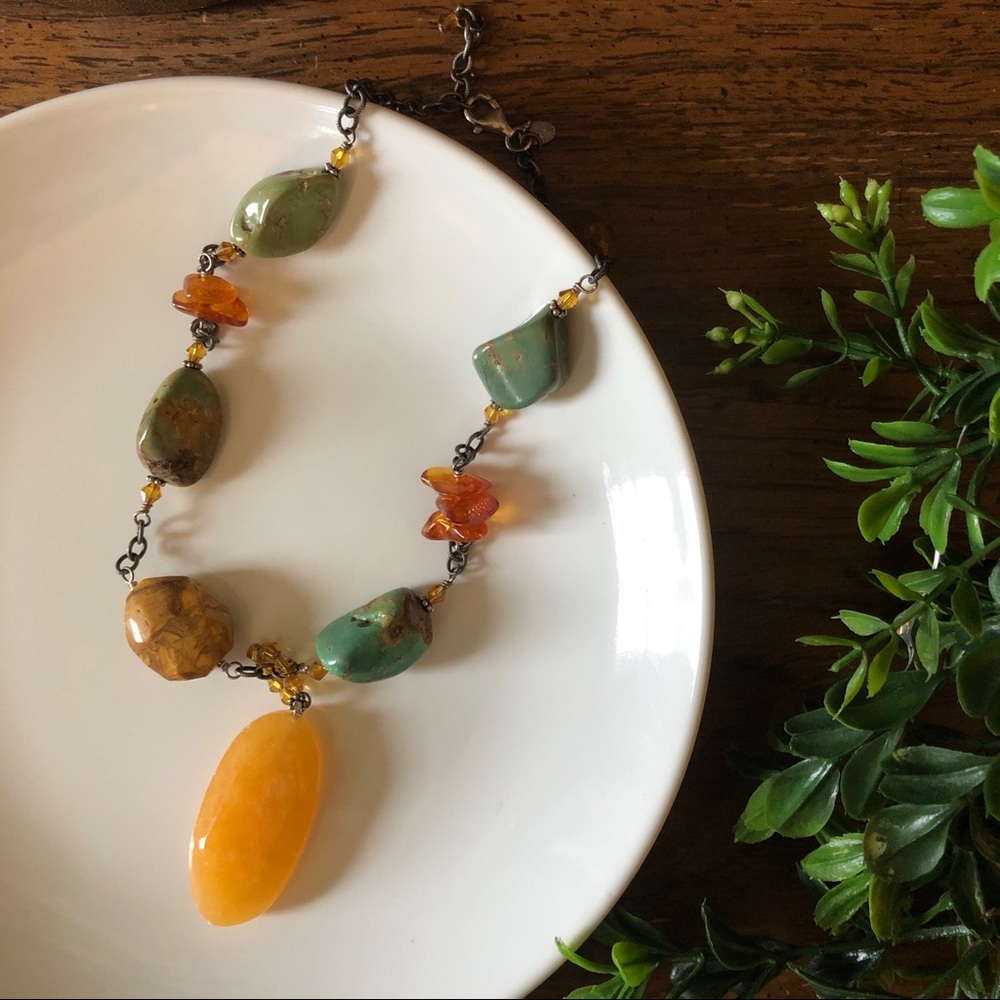 Silpada large stone necklace N1296
